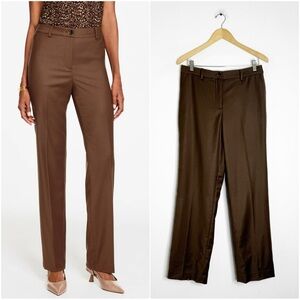 Talbots Marzotto Brown Wool Blend Dress Trousers – Size 4